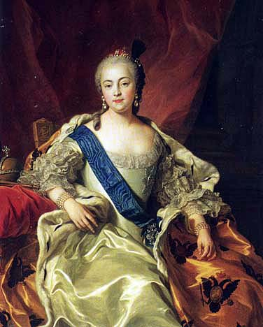 Élisabeth Ire de Russie - portrait par Charles Amédée Philippe van Loo